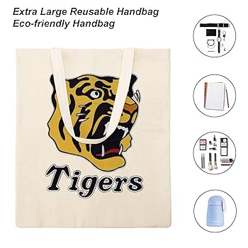 Amazon.co.jp: 阪神タイガース トートバッグ キャンバス 帆布包